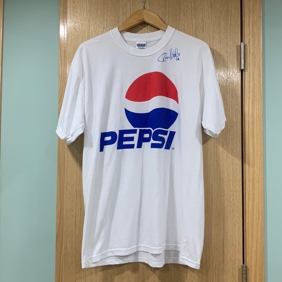 Ron Kittle #42 Autographed Pepsi Shirt - Size Large - Picture 1 of 4